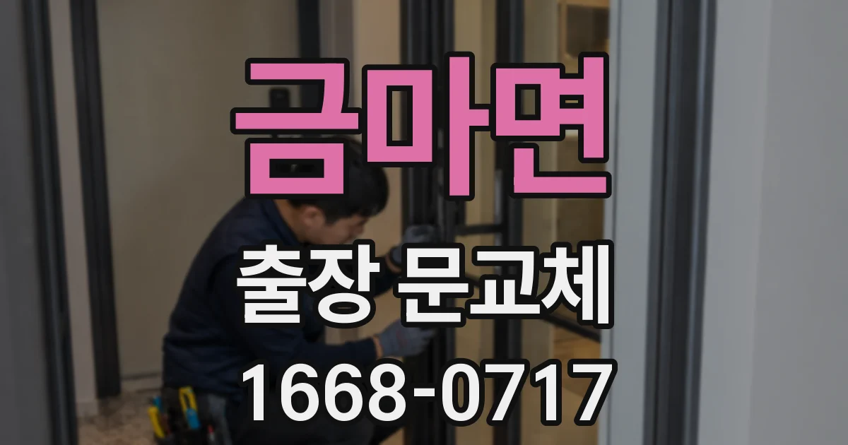 금마면 출장 문교체