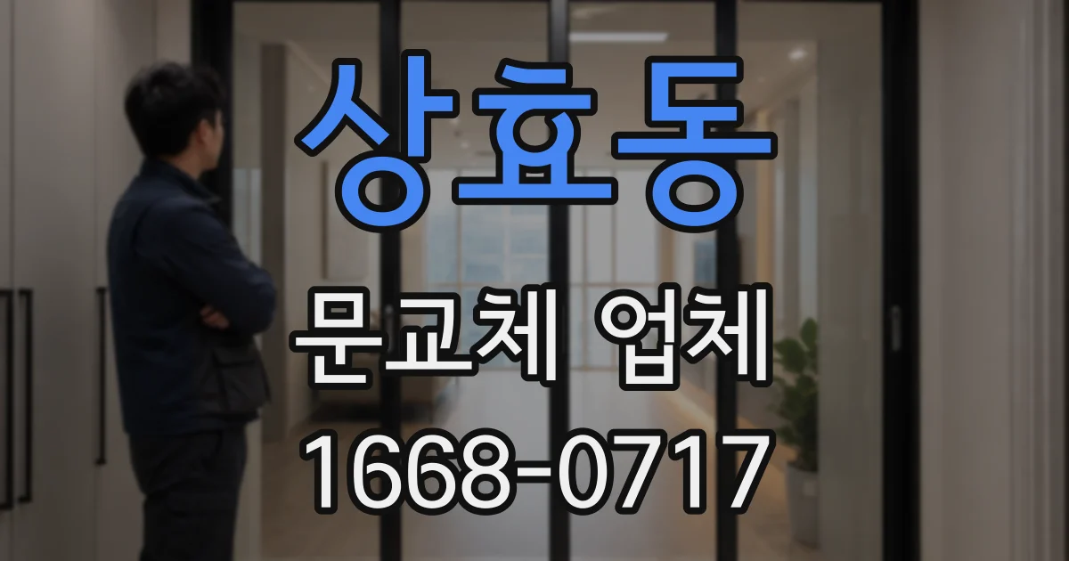상효동 문교체 업체