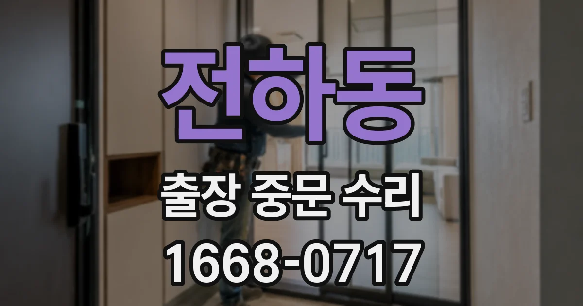 전하동 출장 중문 수리
