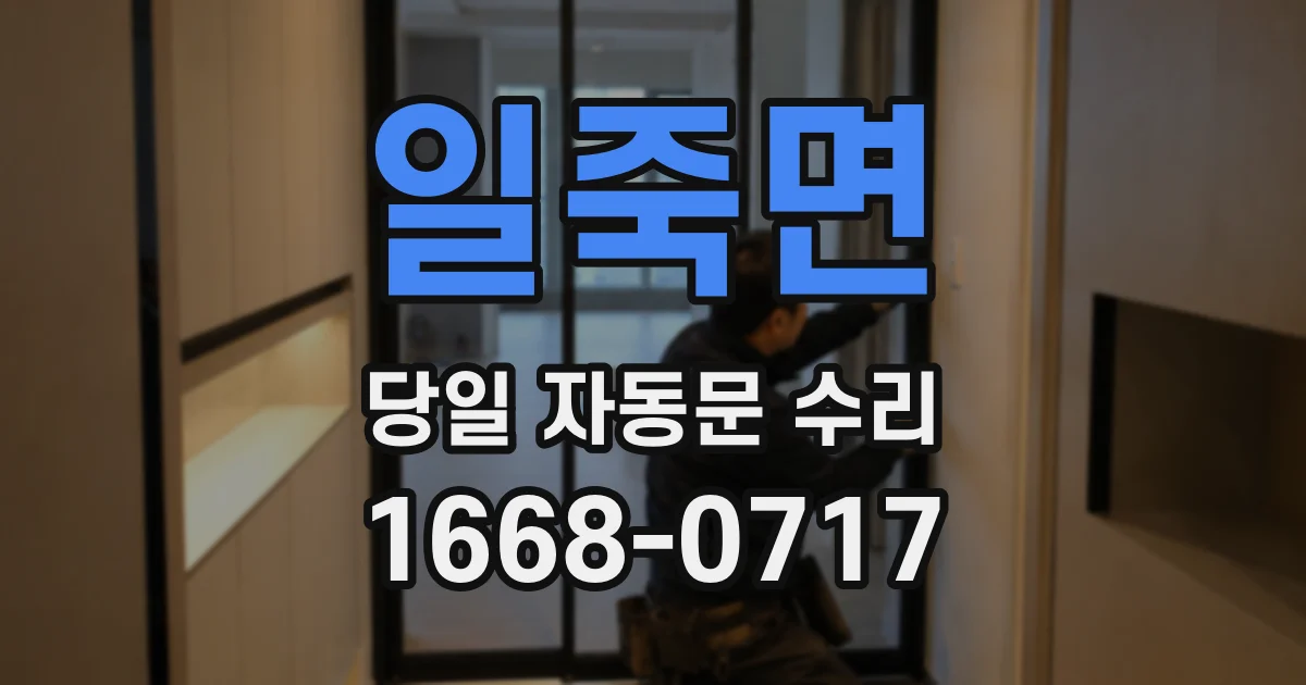일죽면 당일 자동문 수리