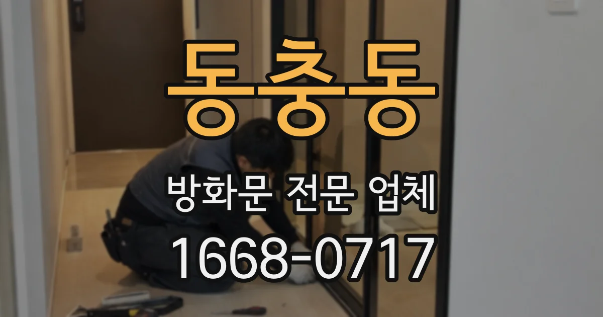 동충동 방화문 전문 업체