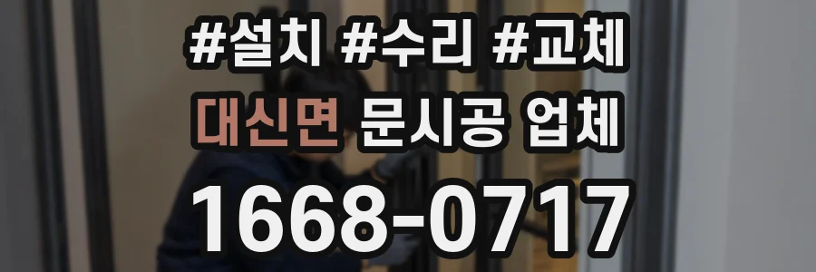 대신면 문시공 업체