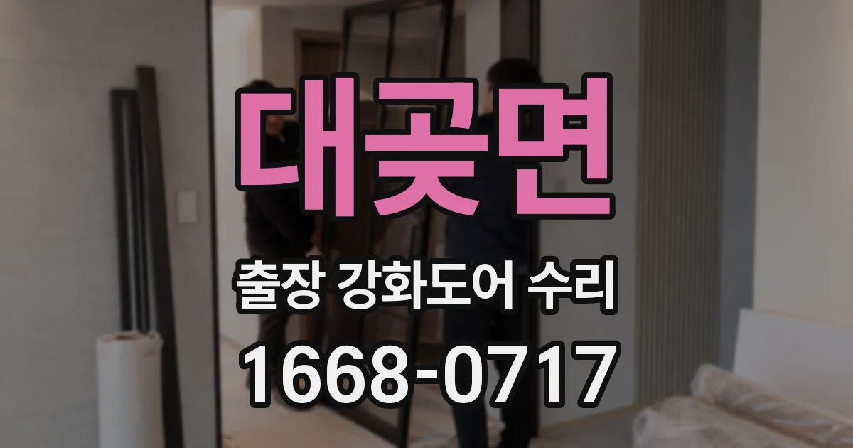대곶면 출장 강화도어 수리