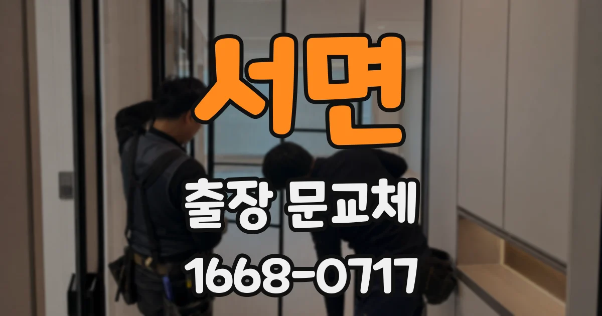 서면 출장 문교체