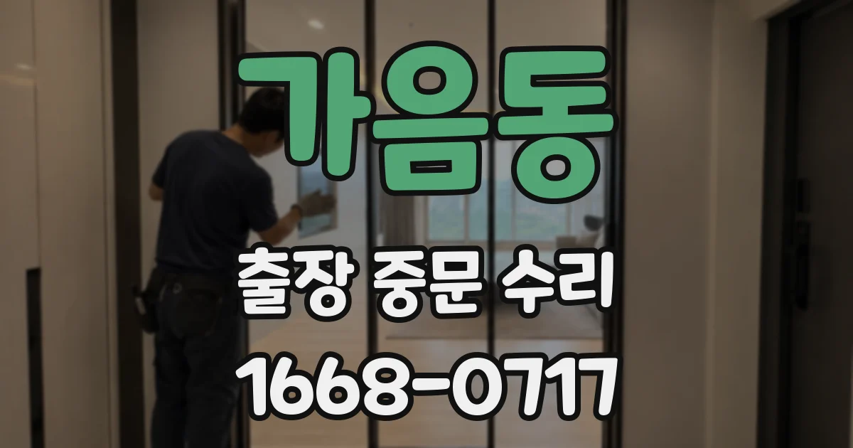 가음동 출장 중문 수리