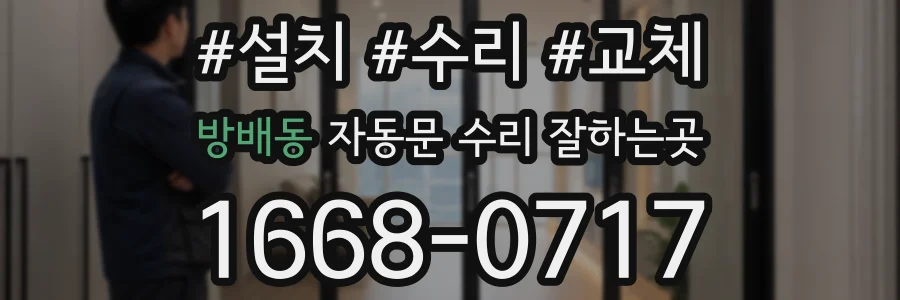 방배동 자동문 수리 잘하는곳