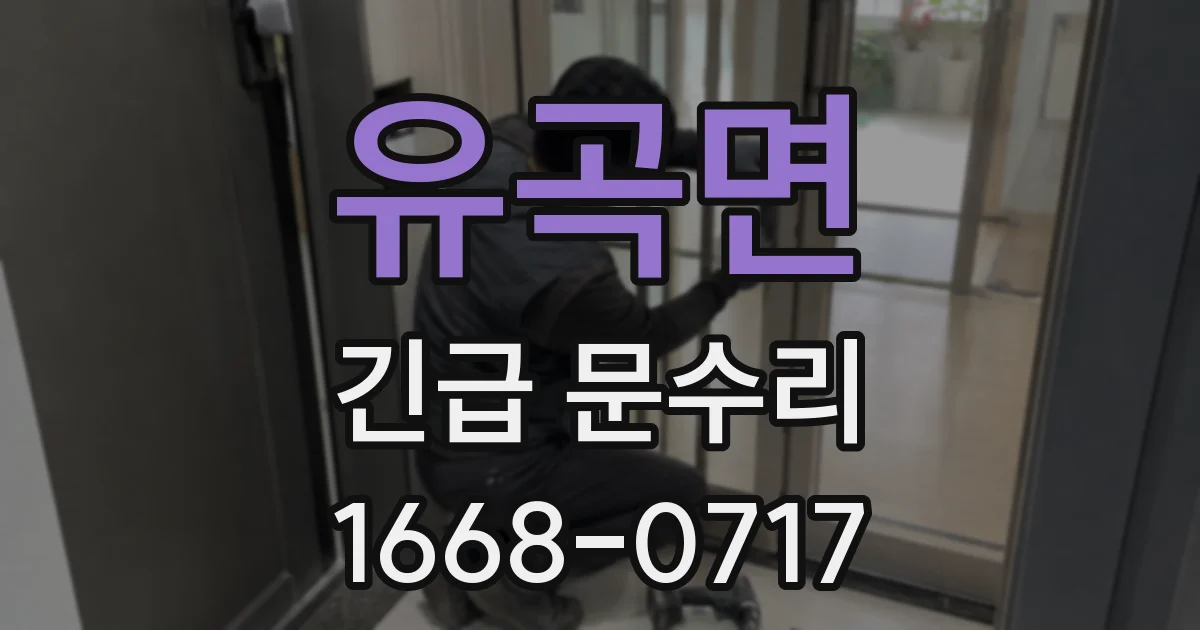 유곡면 긴급 문수리