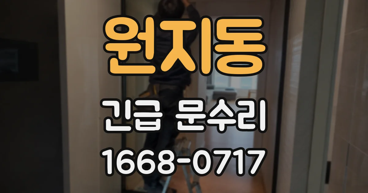 원지동 긴급 문수리