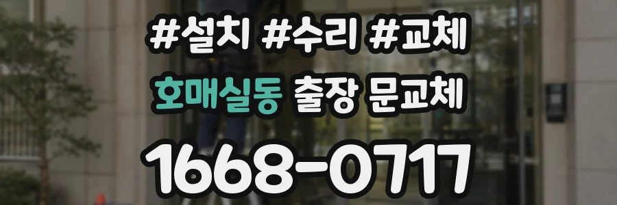 호매실동 출장 문교체