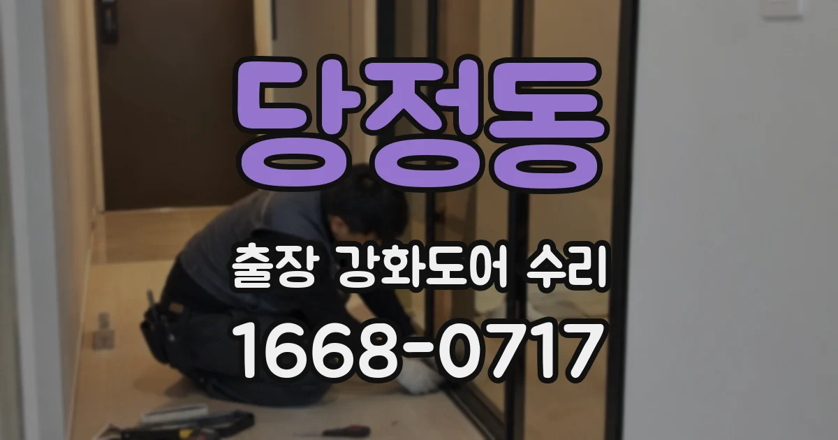 당정동 출장 강화도어 수리