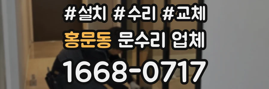 홍문동 문수리 업체