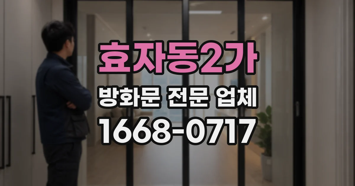 효자동2가 방화문 전문 업체