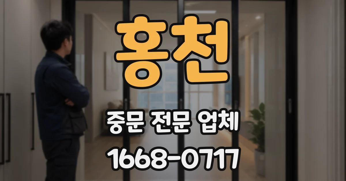 홍천 중문 전문 업체