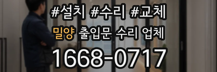 밀양 출입문 수리 업체