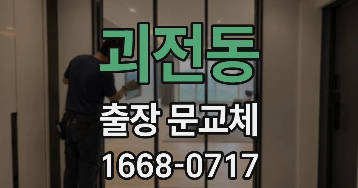 괴전동 출장 문교체