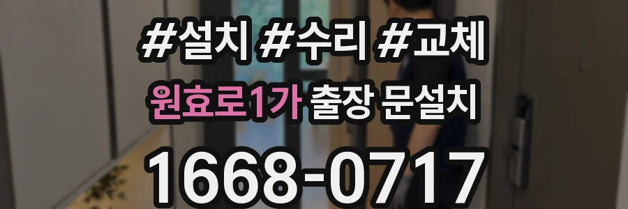 원효로1가 출장 문설치