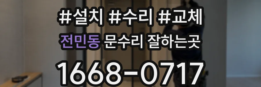 전민동 문수리 잘하는곳