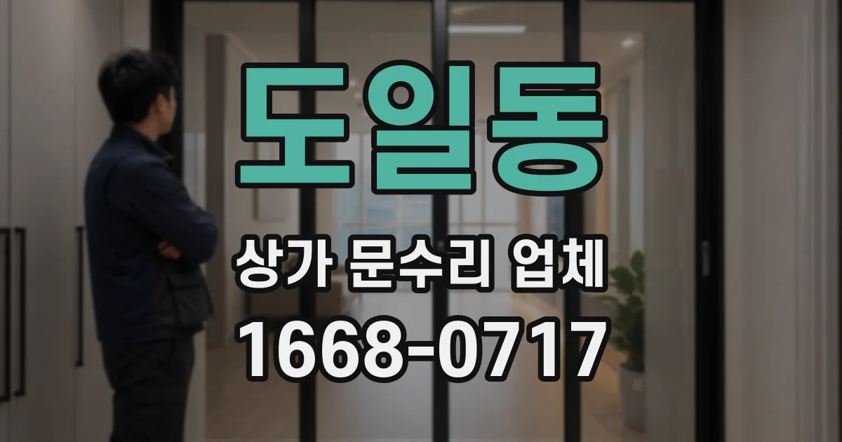 도일동 상가 문수리 업체