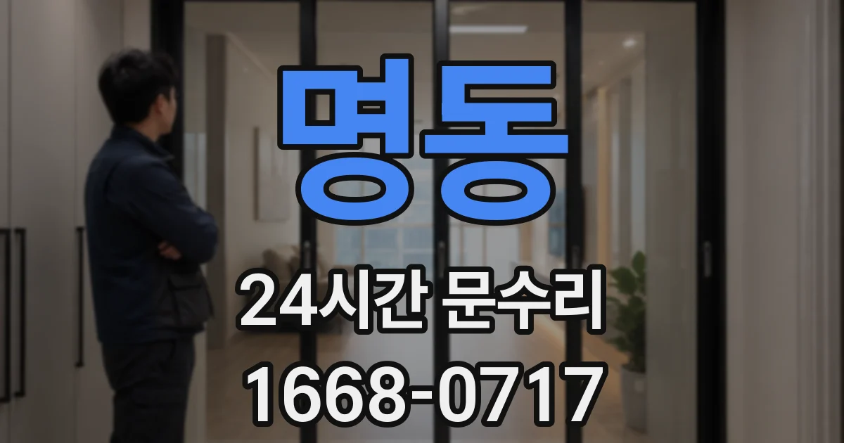 명동 24시간 문수리
