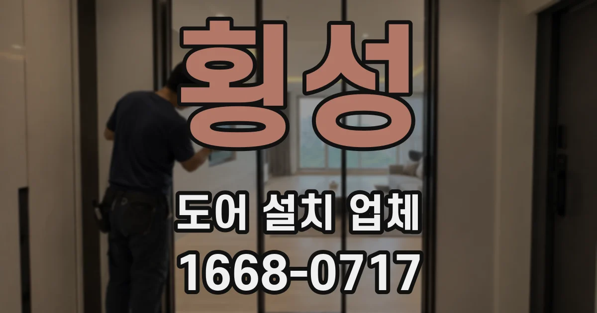 횡성 도어 설치 업체