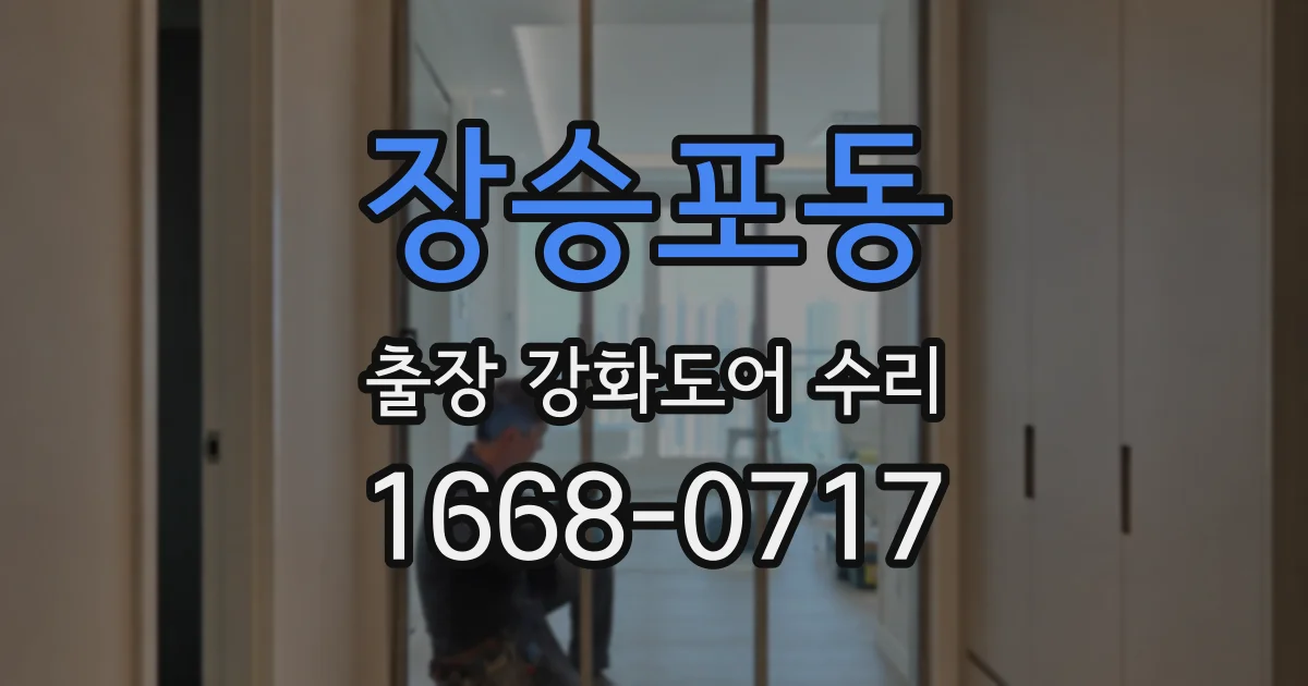 장승포동 출장 강화도어 수리