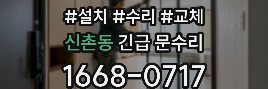 신촌동 긴급 문수리