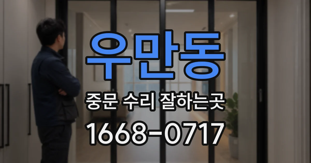 우만동 중문 수리 잘하는곳
