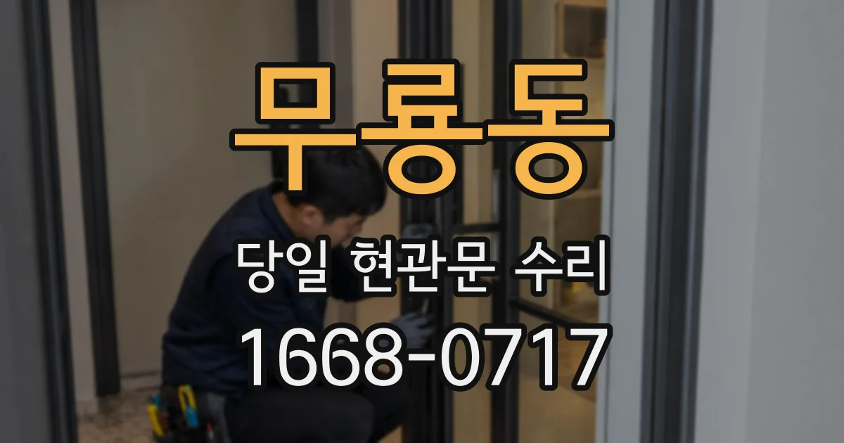 무룡동 당일 현관문 수리