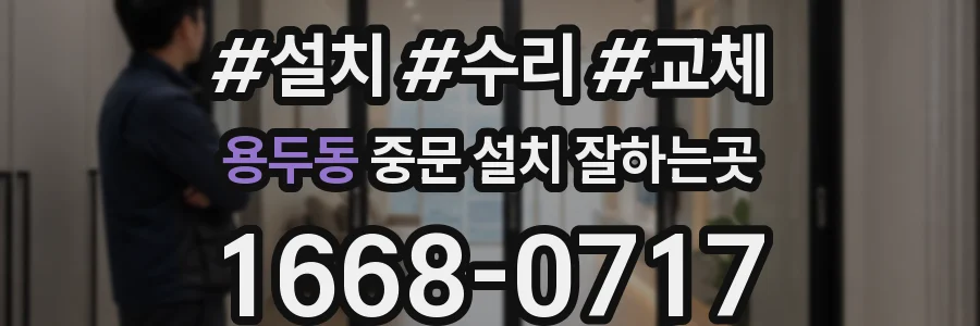 용두동 중문 설치 잘하는곳