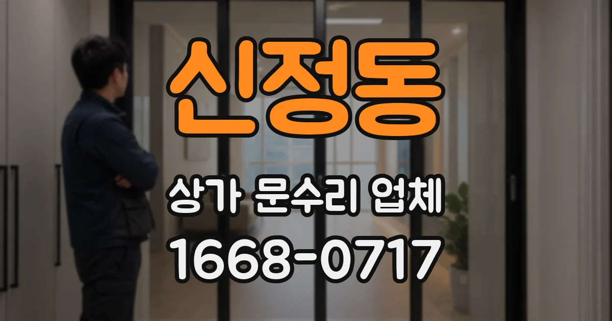 신정동 상가 문수리 업체