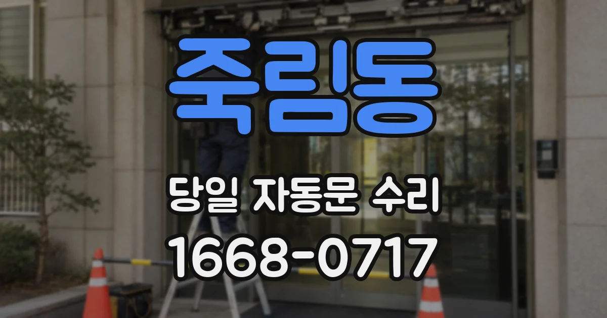 죽림동 당일 자동문 수리