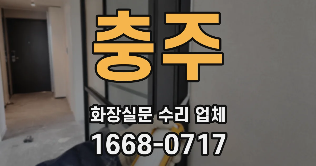 충주 화장실문 수리 업체