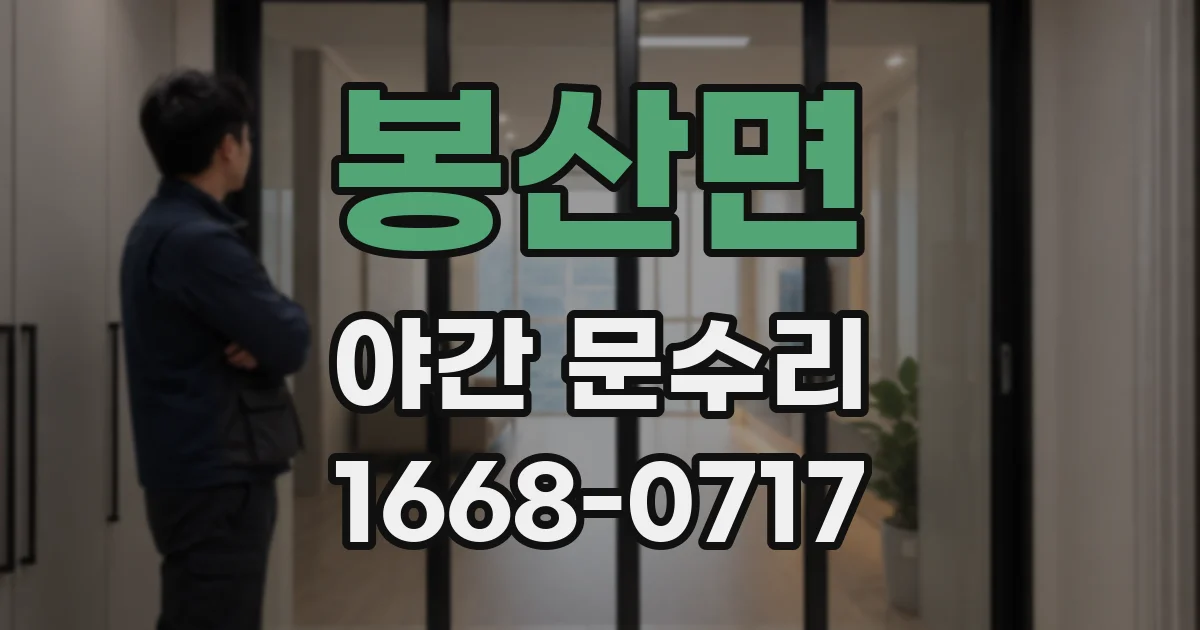 봉산면 야간 문수리