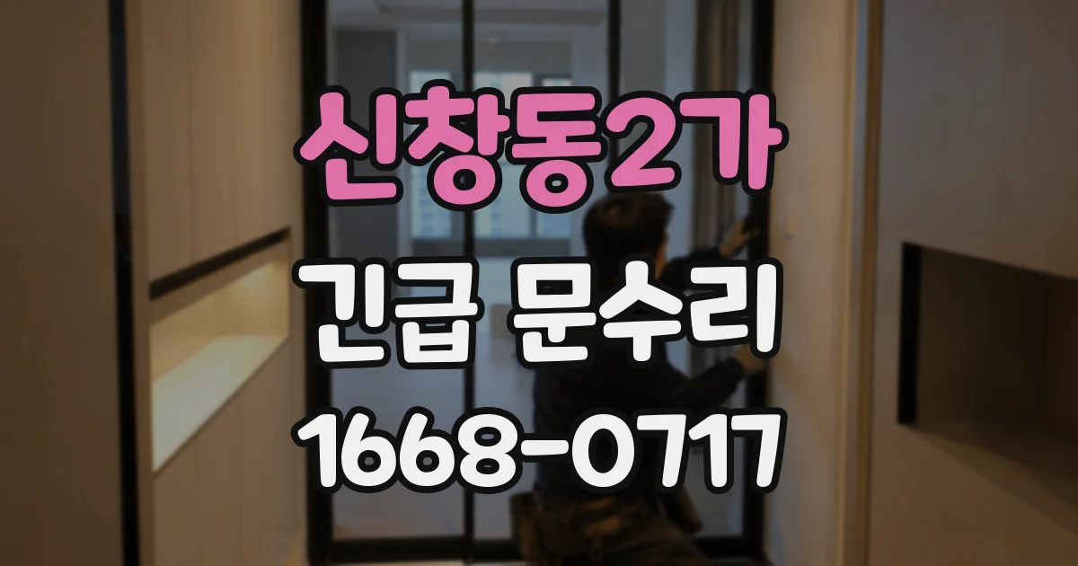 신창동2가 긴급 문수리