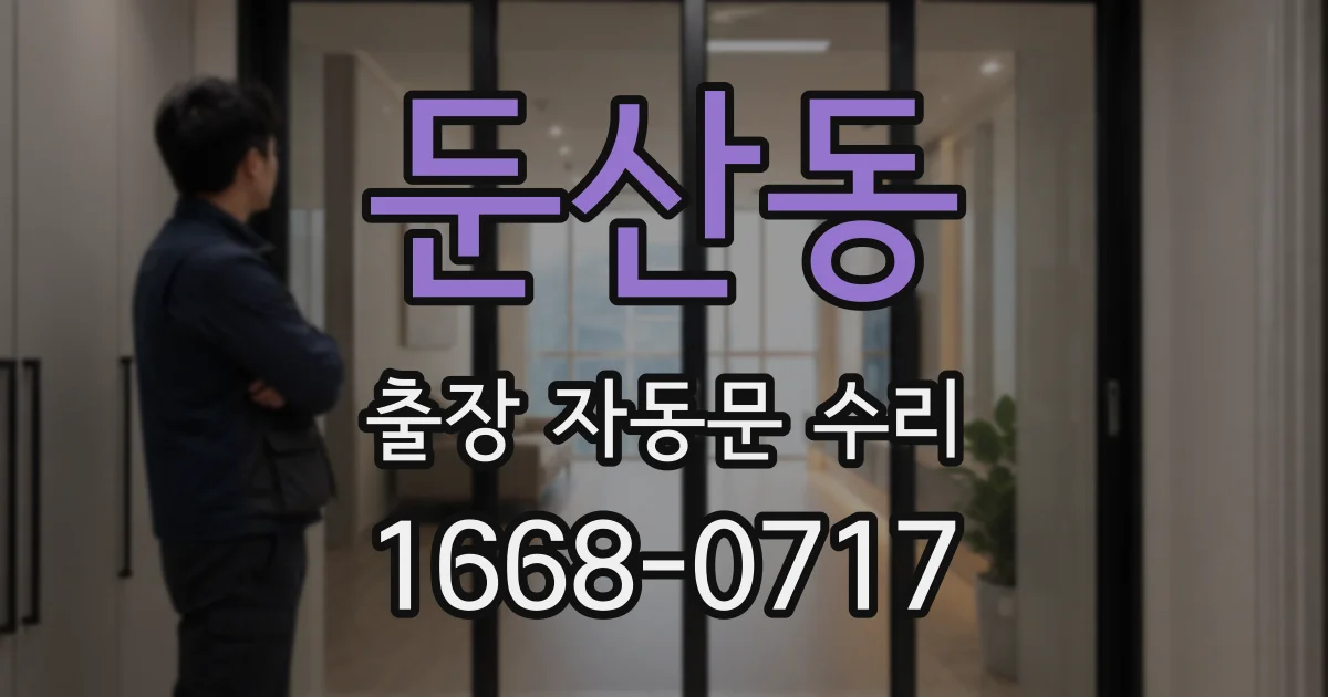 둔산동 출장 자동문 수리
