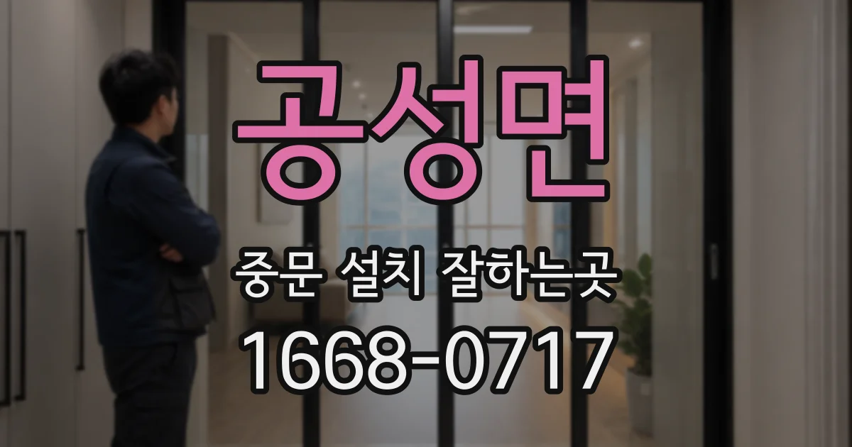 공성면 중문 설치 잘하는곳