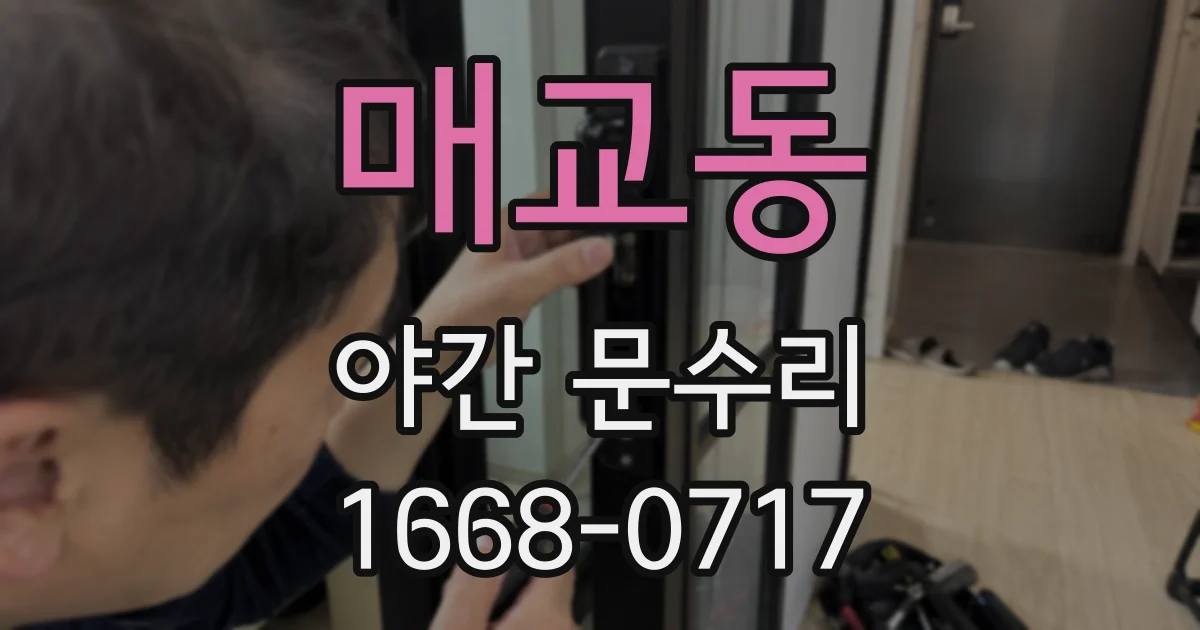 매교동 야간 문수리