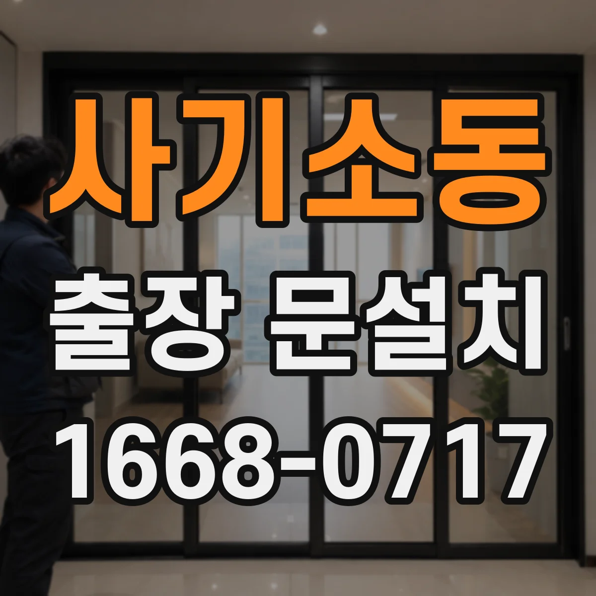 사기소동 출장 문설치
