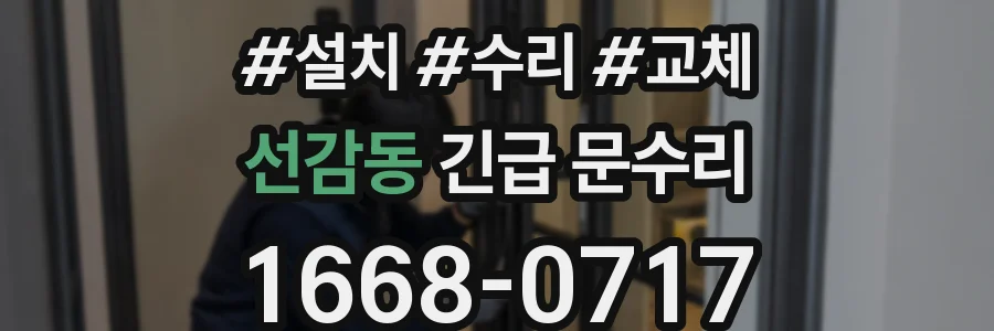 선감동 긴급 문수리