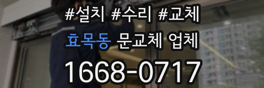 효목동 문교체 업체