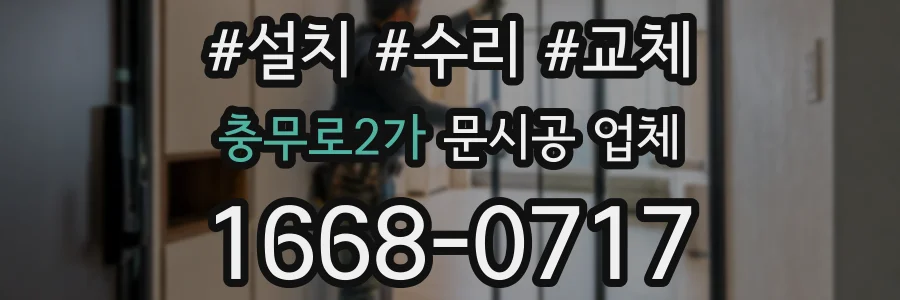 충무로2가 문시공 업체