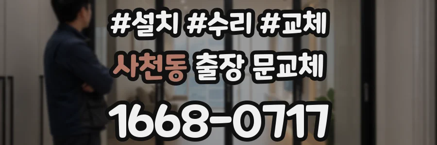 사천동 출장 문교체