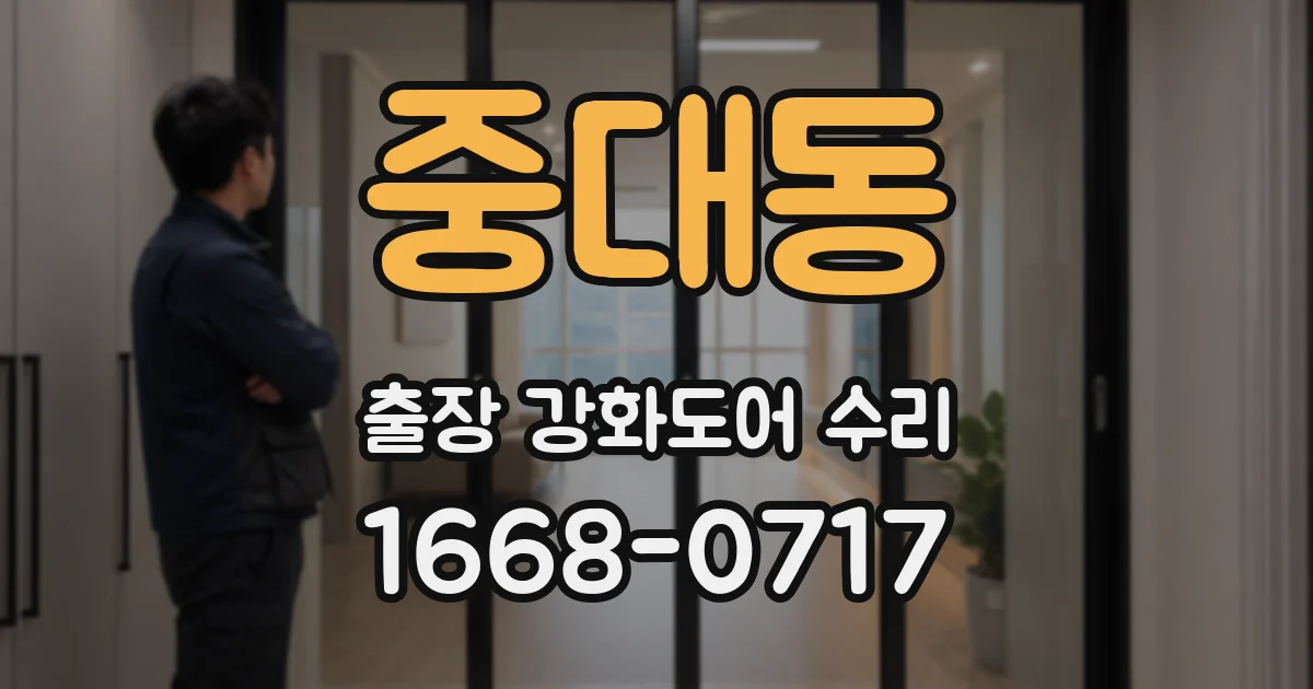 중대동 출장 강화도어 수리