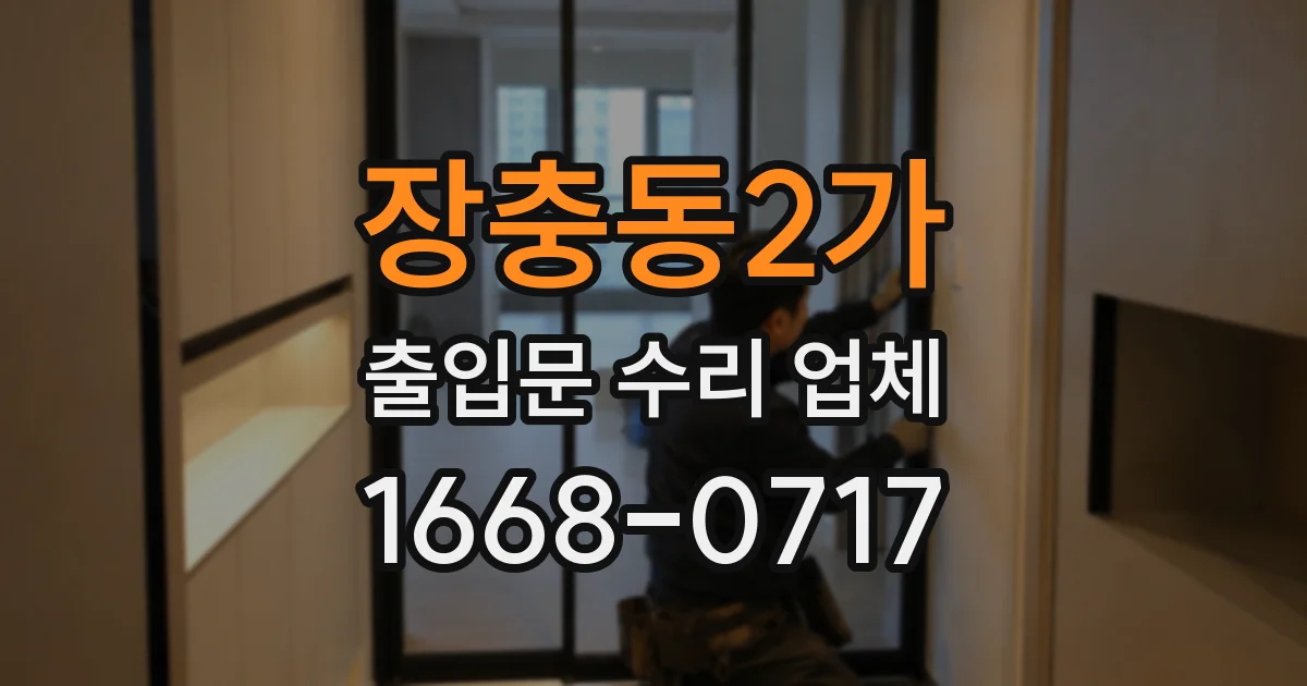장충동2가 출입문 수리 업체