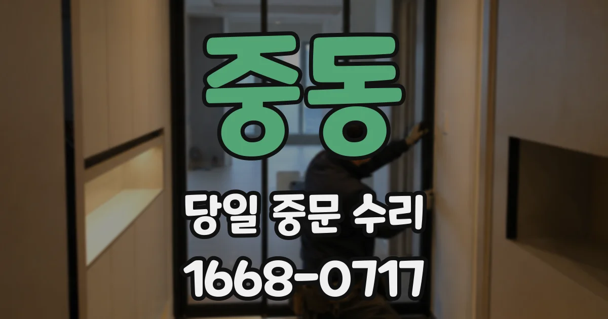 중동 당일 중문 수리
