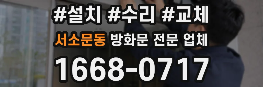 서소문동 방화문 전문 업체
