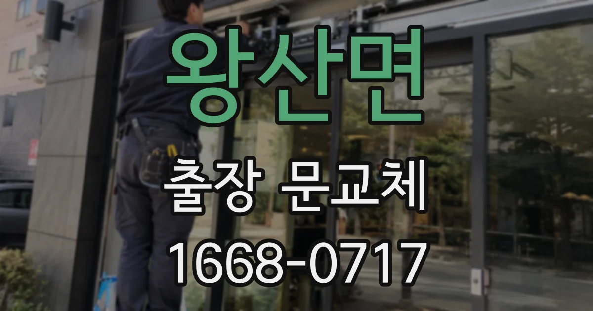 왕산면 출장 문교체