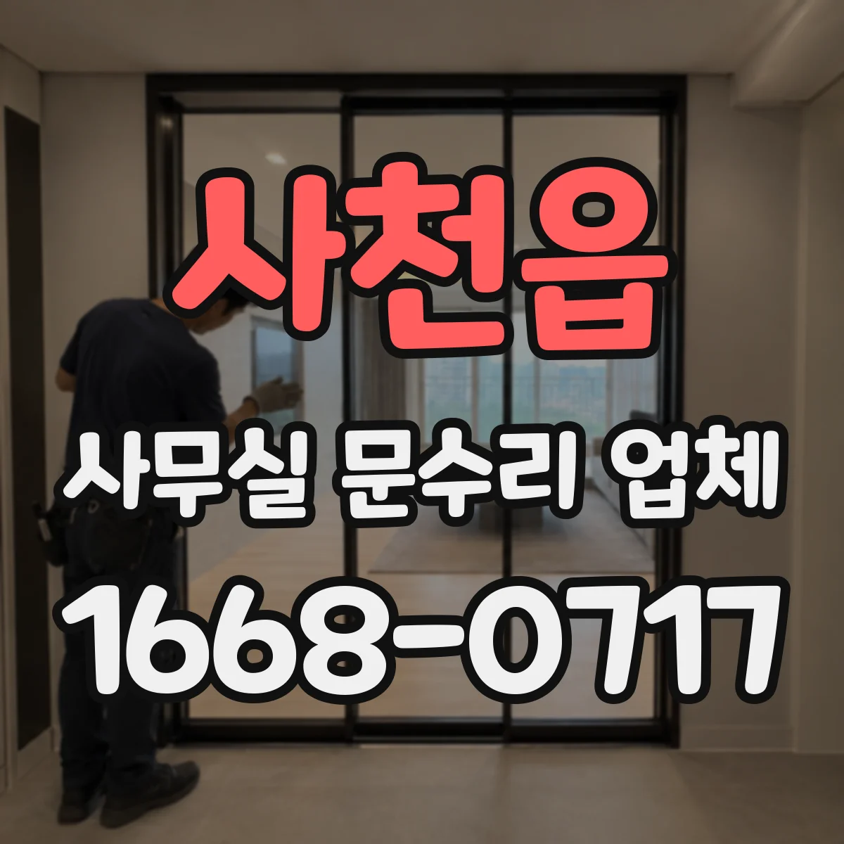 사천읍 사무실 문수리 업체