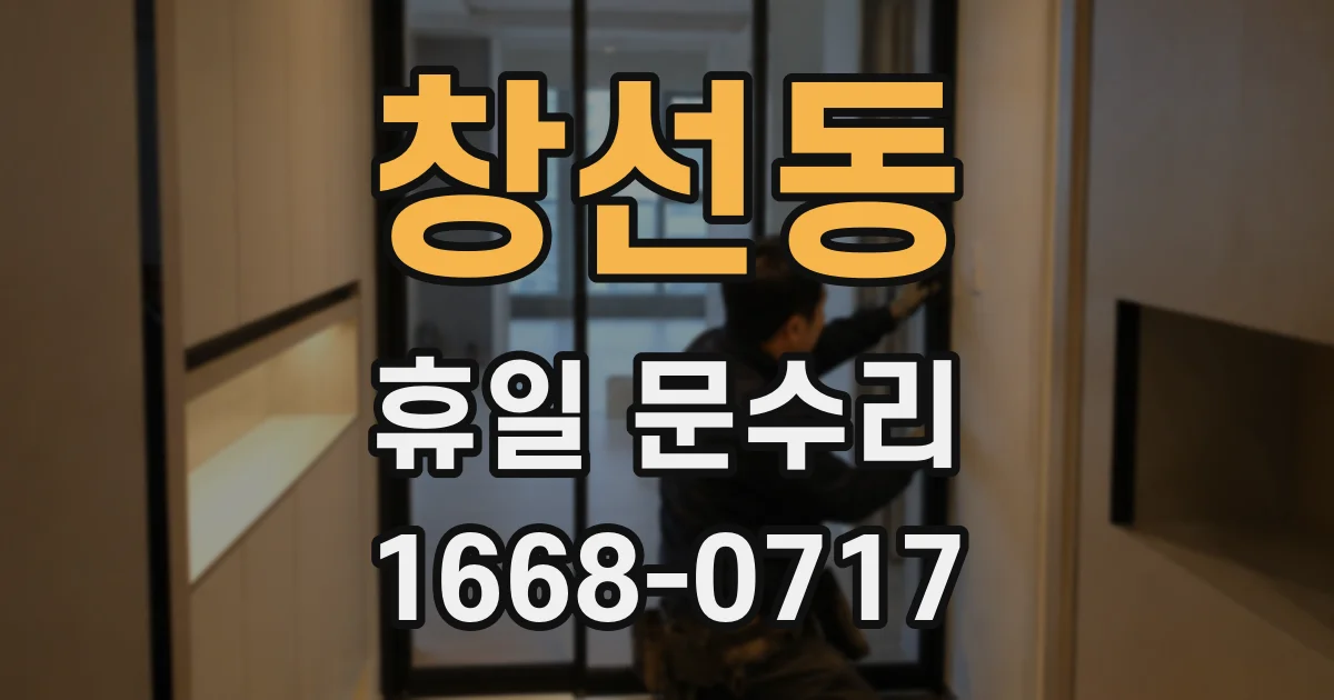 창선동 휴일 문수리