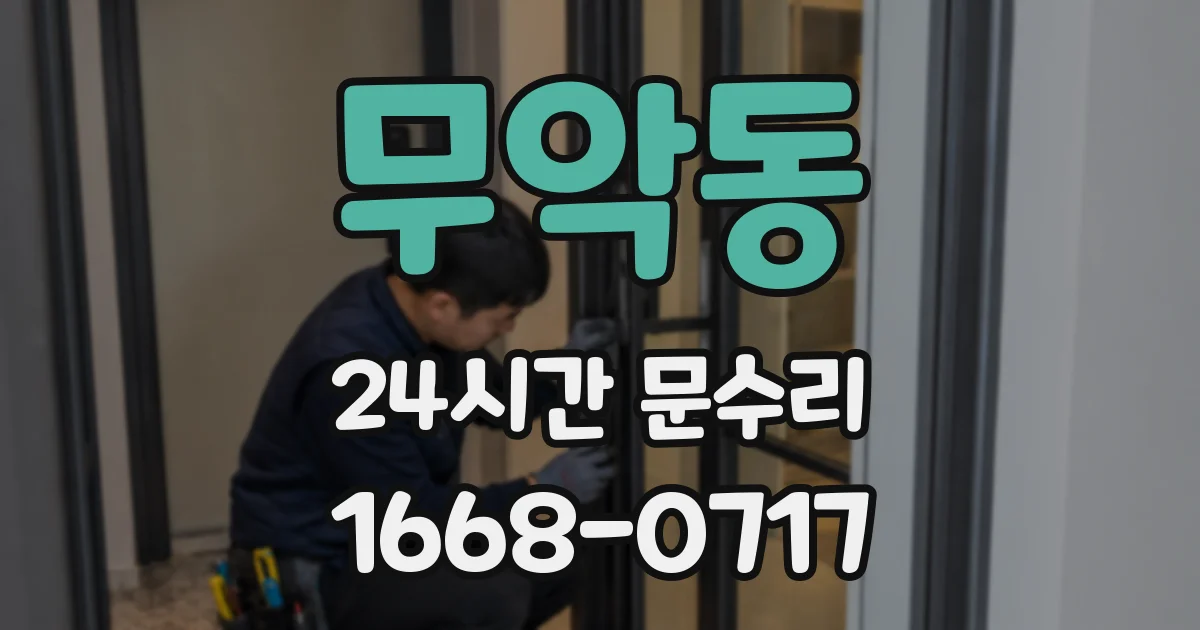 무악동 24시간 문수리